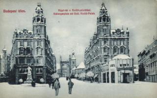 Budapest V. Kígyó tér, Klotild-paloták télen