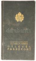 1937 Keményfedeles, fényképes útlevél / 
Hungarian passport