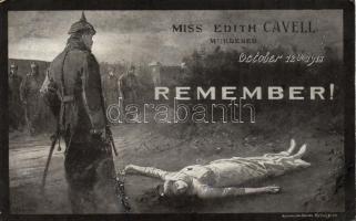 Propaganda, Miss Edith Cavell murdered, Remember! (fa)