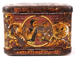 Star Razor borotva szett, régi fém dobozában, 6×3 cm, m:4 cm