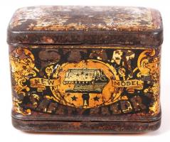 Star Razor borotva szett, régi fém dobozában, 6×3 cm, m:4 cm