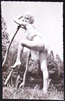 cca 1960 Erotikus fotó /  Erotic photo, 14x8cm