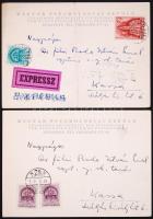 1941 Lehner (Lénárd) Ferenc (1911-1988) pszichológus aláírása 2db, Magyar Psychologiai Szemle fejléc...