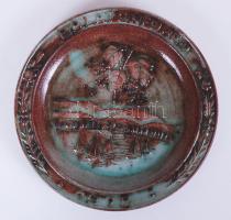 1975 Balatonfüredi szuvenír falidísz, d: 18cm