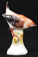 Kézzel festett porcelán pinty figura /  Hand painted porcelain finch, 8cm