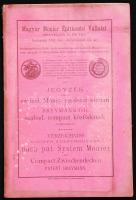 cca 1900 Bp. VIII. Magyar Monier Épitkezési Vállalat Breymann G. és Tsa.: Jegyzék néhány szabad. Monier rendszer szerinti és Breymann-féle szabad. compact közfödémek előállitásáról. Magyar-német kétnyelvű katalógus /  German-Hungarian catalogue