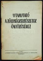 Utmutató a zöldségkertészetek öntözéséhez. Bp., é.n., A Földművelésügyi Minisztérium Kisérleti és Propaganda Főosztálya, 79p. Papírkötésben, kötés sérült