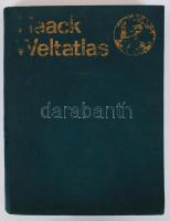 Haack Weltatlas. Gotha-Leipzig, 1975, VEB Hermann Haack - Geographisch-Kartographische Astalt. Világatlasz kiadói aranyozott egészvászon kötésben (aranyozás kopottas) /  Linen binding