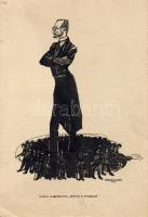 1913 Horváth Ernő tusrajza Tisza István miniszterelnökről