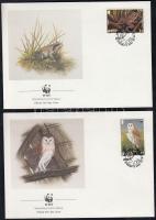 WWF: Állatvilág sor 4 db FDC-n WWF: Fauna set on 4 FDCs