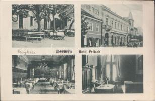 Beszterce Hotel Fritsch, 'Beszterce vissza' So. Stpl (fa)