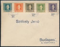 1918 Budapesti hadi kiállítás bélyegzés TÁBORI FŐPOSTA KIRENDELTSÉG 620/IV. filatelista levélen