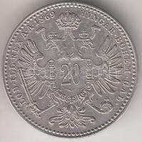 Ausztria 1869. 20Kr Ag T:1- k. Austria 1869. 20 Kreuzer Ag C:AU sratched
