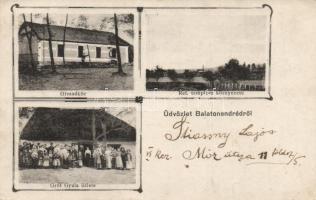 Balatonendréd, Olvasókör, Ref. templom, Gróf Gyula üzlete (EK)