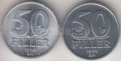 1992. 50f + 1999. 50f T:1
