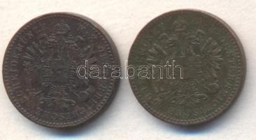 Ausztria / magyar verdejel 1859B 1Kr + 1860B 1Kr T:2-,2