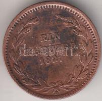 Német Államok / Baden 1827. 1Kr "Lajos nagyherceg" T:2- German States / Baden 1827. 1 Kreutzer "Ludwig grand duke" C:VF