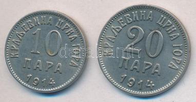 Montenegro 1914. 10P + 20P T:2 Montenegro 1914. 10P + 20 Para C:XF