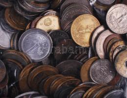 370db vegyes magyar és külföldi fémpénz T:vegyes