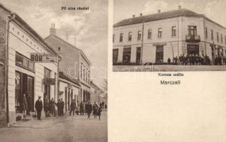 Marcali, Fő utca, Bőr kereskedés, Korona Szálló