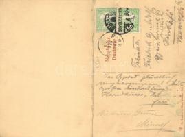 Budapest VI. Andrássy út, Fonciére Pesti Biztosító Intézet; folding card (Rb)