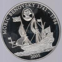 Libéria 2005. 10$ Ag "Benyovszky Móric" T:PP Tanúsítvánnyal
Liberia 2005. 10 Dollars Ag &q...
