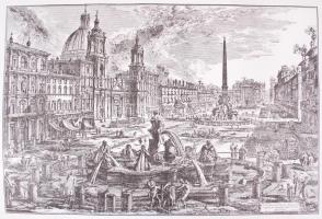 Giovanni Battista Piranesi (1720-1778): Veduta di Piazza Navona sopra le rovine del Circo Agonale. N...
