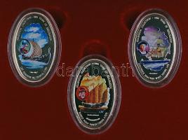 Zambia 2000. 1000Kw CuNi "Nagy Felfedezések" sorozat 2x3 darab érme dísztokban T:PP
Zambia...