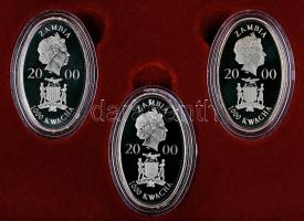 Zambia 2000. 1000Kw CuNi "Nagy Felfedezések" sorozat 2x3 darab érme dísztokban T:PP
Zambia...