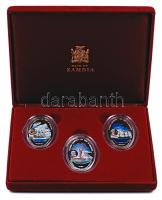 Zambia 2000. 1000Kw CuNi "Nagy Felfedezések" sorozat 2x3 darab érme dísztokban T:PP
Zambia...