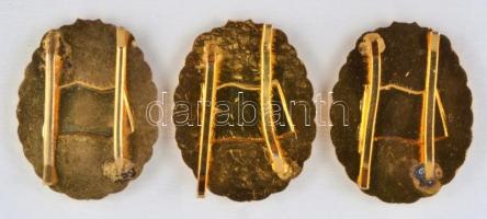 ~1960-1980. Kiváló Szakaszparancsnok + Kiváló Zászlóaljparancsnok + Kiváló Századparancsnok zománcoz...