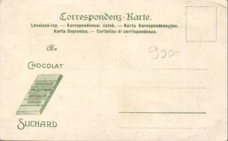 Budapest, Chocolat Suchard, folklore, litho (EK)