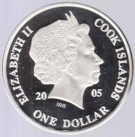 Cook-szigetek 2005. 1$ Ag(0.999)/20g "Ázsia történelme-Ópiumháború" T:PP Tanúsítvánnyal! Cook Islands 2005. 1 Dollar Ag "History of Asia-Opium war" C:PP with certificate