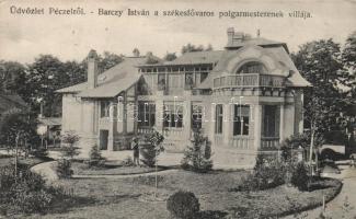 Pécel Barczy István villája