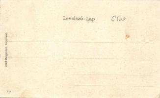 Kaposvár Einzel Marsch laktanya, Art Nouveau floral (EK)