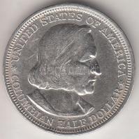 Amerikai Egyesült Államok 1893. 1/2$ Ag "Kolumbusz / Santa Maria" T:2,2- USA 1893. 1/2 Dollar Ag "Columbus / Santa Maria" C:XF,VF
