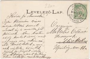 Sellye, Baranyasellye; Makovisc J. István órásüzlete, Art Nouveau