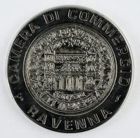 Olaszország DN. "A ravennai Porta Auera" fém emlékplakett tanúsítvánnyal díszdobozban (82m...