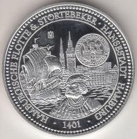 Németország DN "650 éves a német Hanza-szövetség" Ag emlékérem (15.31g/34mm) T:PP
Germany ...