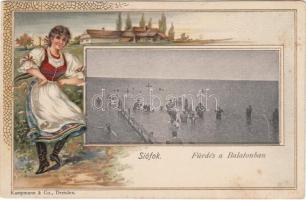 Siófok, folklore, Emb. litho