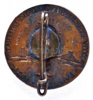 1938. "XXXIV. Eucharisztikus Világkongresszus" Br jelvény (2x), egyik zománcozott T:2