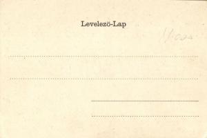 Arad Liberty statue, floral litho (EK)