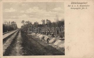 Substructure work, K.u.k. 9th railway regiment (EK)
