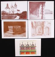 5db művészettörténeti nyomat. 23x16cm