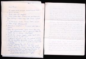 Dr. Miklós Ferenc az 1936. évi nyári olimpia  gyeplabda játékosának családi levelezései az 1970-es é...