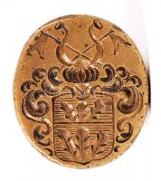Címeres sárgaréz pecsétnyomó m:5cm