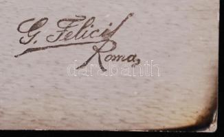 1920-1930 Római zarándoklaton részt vett magyarok csoportképe (kutatásra érdemes), 29x48,5cm