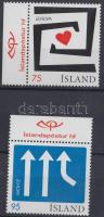 Europa CEPT: Integráció ívszéli sor  + bélyegfüzet pár, Europe CEPT: Integration margin set + stamp-booklet pair