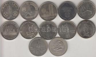 NDK DN. 12db klf fém emlékérem T:vegyes GDR ND. 12 pieces of different commemorative metal medallions C:Mixed