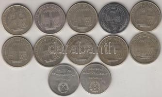 NDK DN. 12db klf fém emlékérem T:vegyes
GDR ND. 12 pieces of different commemorative metal medallion...